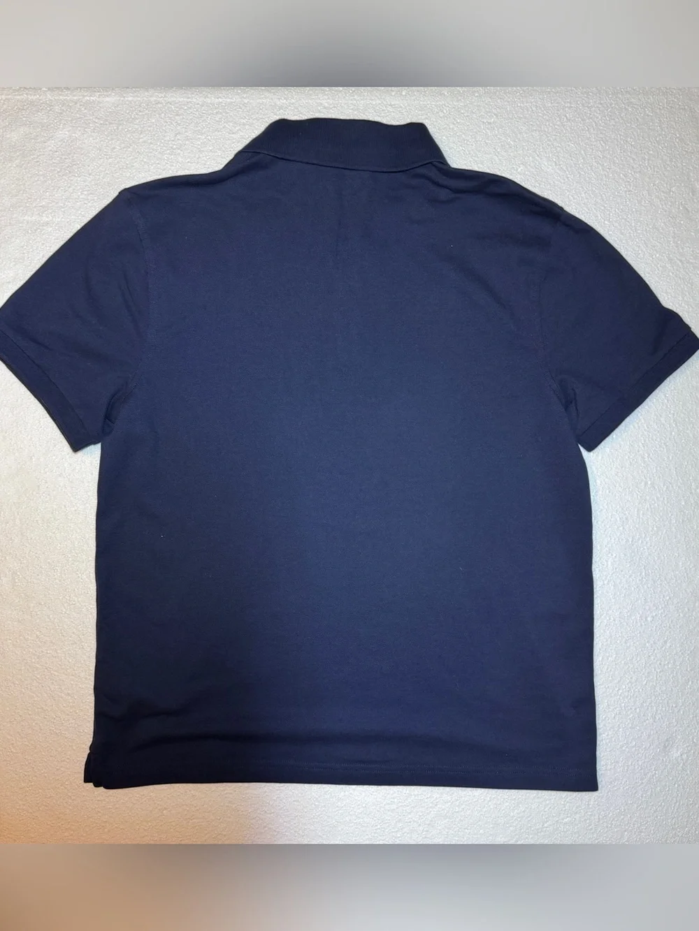 J. Crew Men's Navy Blue Flex Pique Polo Short Sleeve Untucked Fit